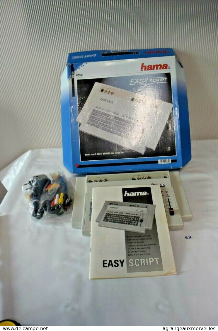 E2 Appareil Easy Script - Vintage - Hama - Collector - Boite Origine - Other & Unclassified