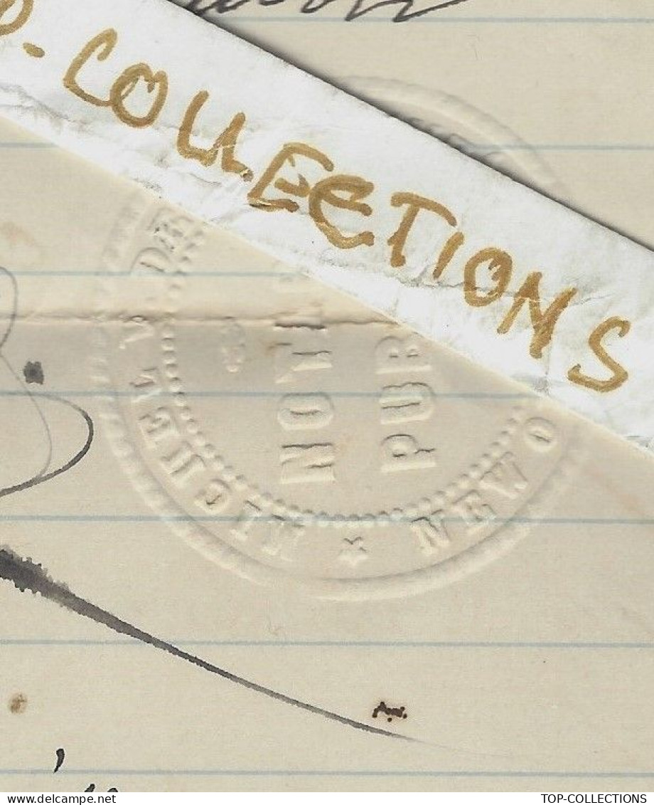 1887  CONSULAT DE FRANCE > Nouvelle Orléans Notaire Public Etats Unis Amérique Famille Cazaubon  Rabastens  De Bigorre - Documentos Históricos