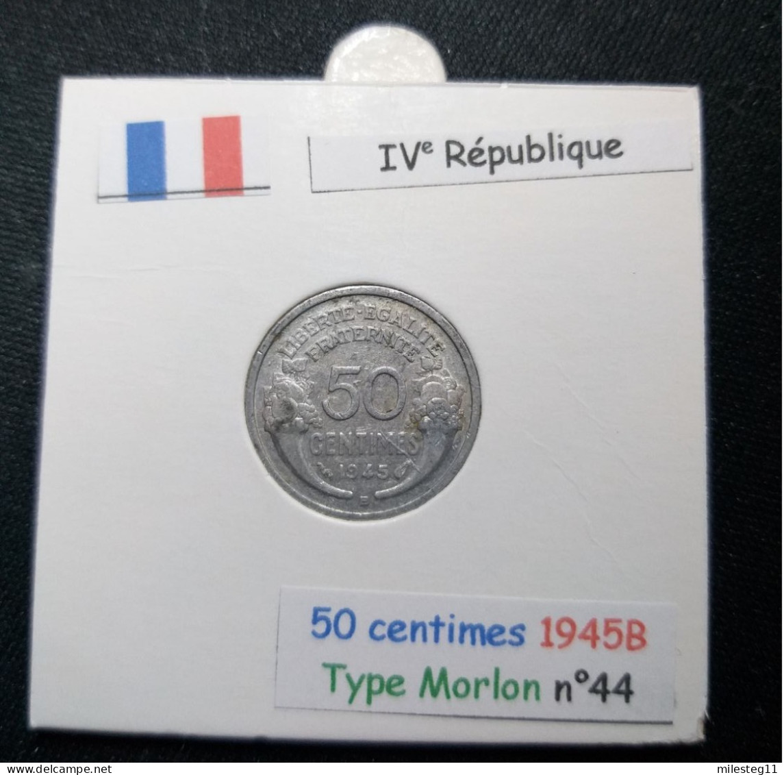 France 1945B 50 Centimes Type Morlon (réf Gadoury N°426a) - 50 Centimes