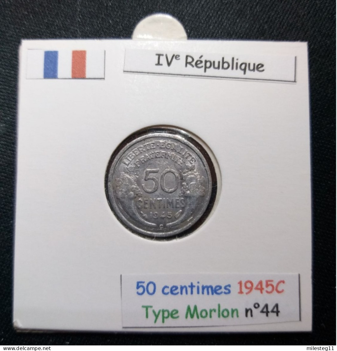 France 1945C 50 Centimes Type Morlon (réf Gadoury N°426a) - 50 Centimes