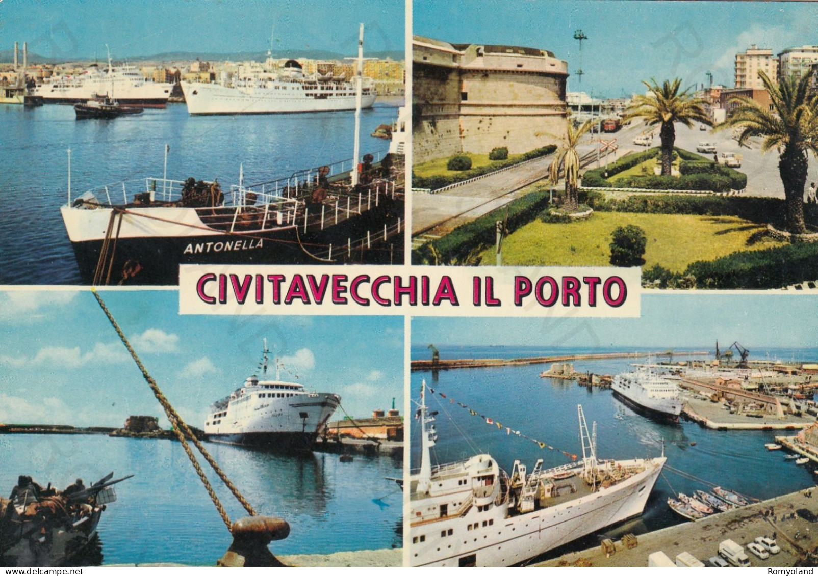 CARTOLINA  CIVITAVECCHIA-IL PORTO-STORIA,MEMORIA,CULTURA,RELIGIONE,IMPERO ROMANO,BELLA ITALIA,NON VIAGGIATA - Civitavecchia