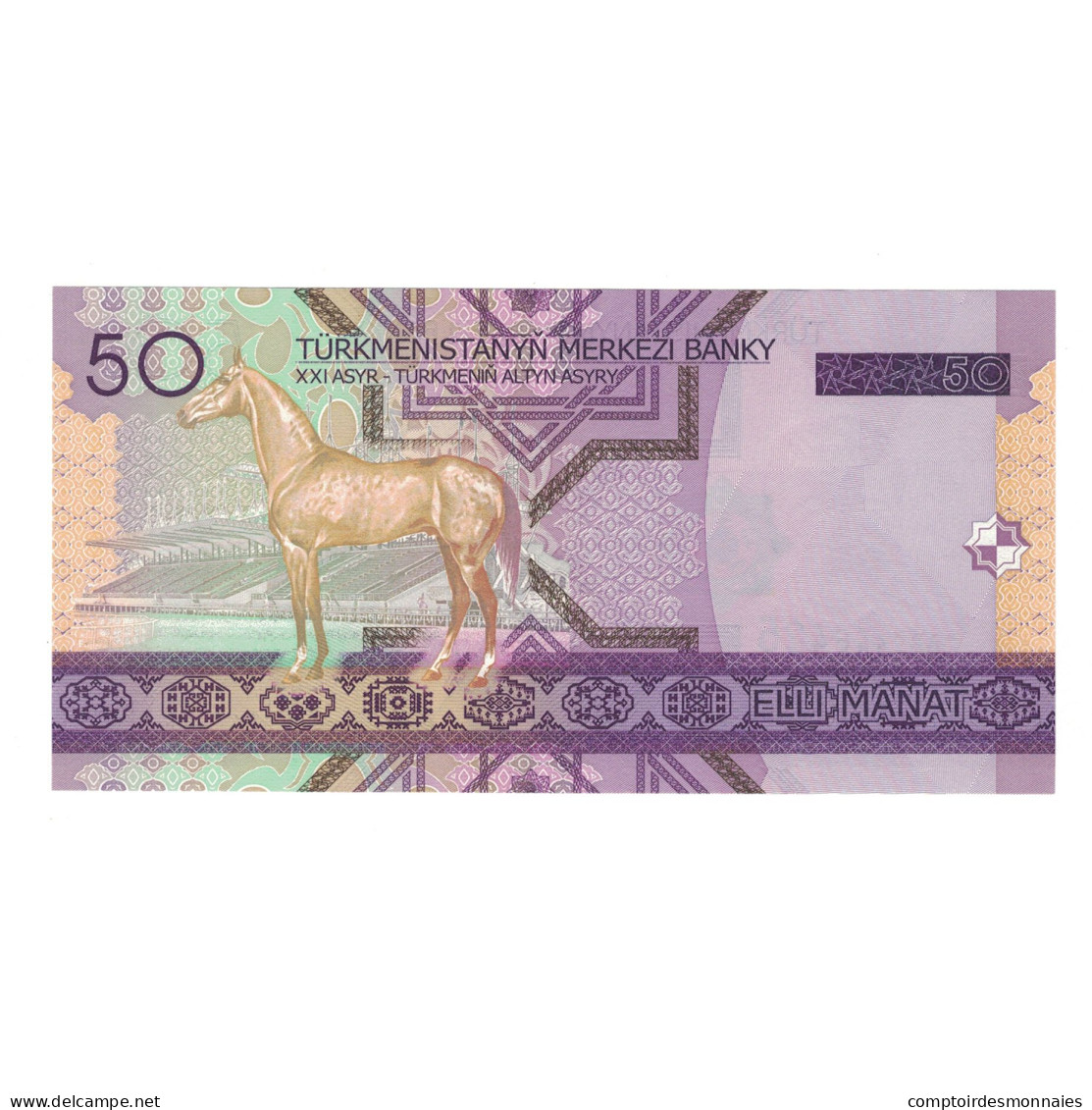 Billet, Turkmanistan, 50 Manat, 2005, KM:17, NEUF - Turkménistan