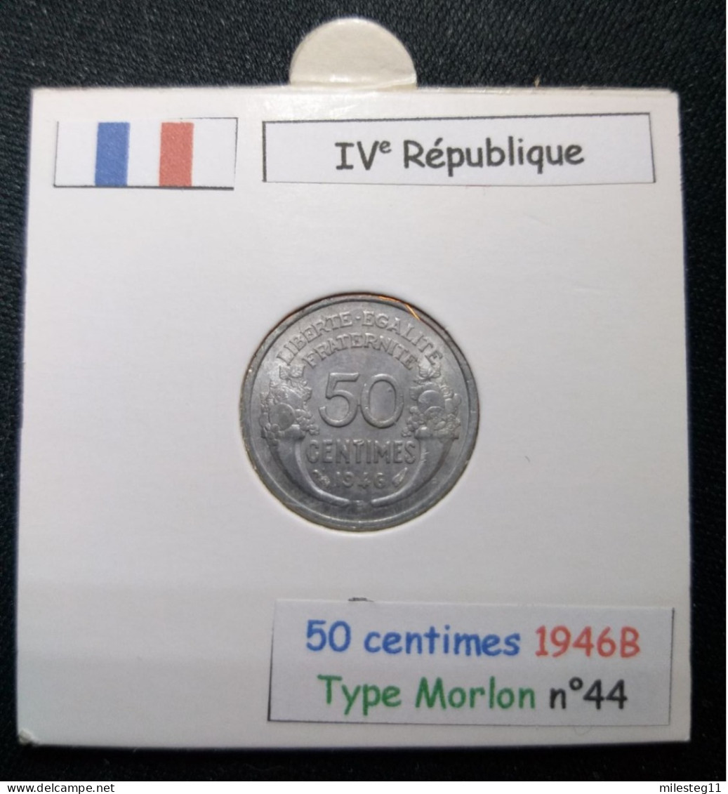 France 1946B 50 Centimes Type Morlon (réf Gadoury N°426a) - 50 Centimes