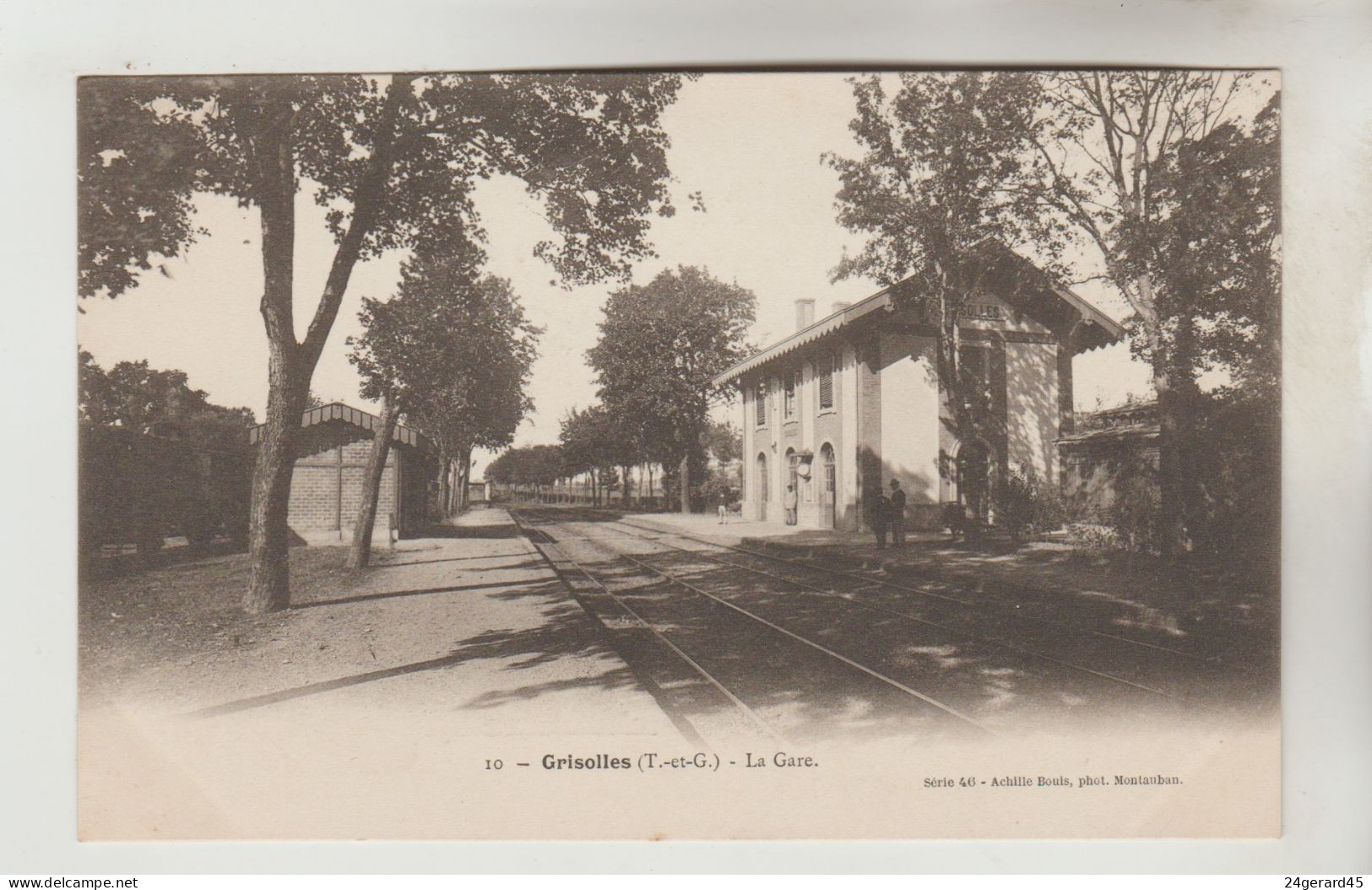 CPA PIONNIIERE GRISOLLES (Tarn Et Garonne) - La Gare - Grisolles