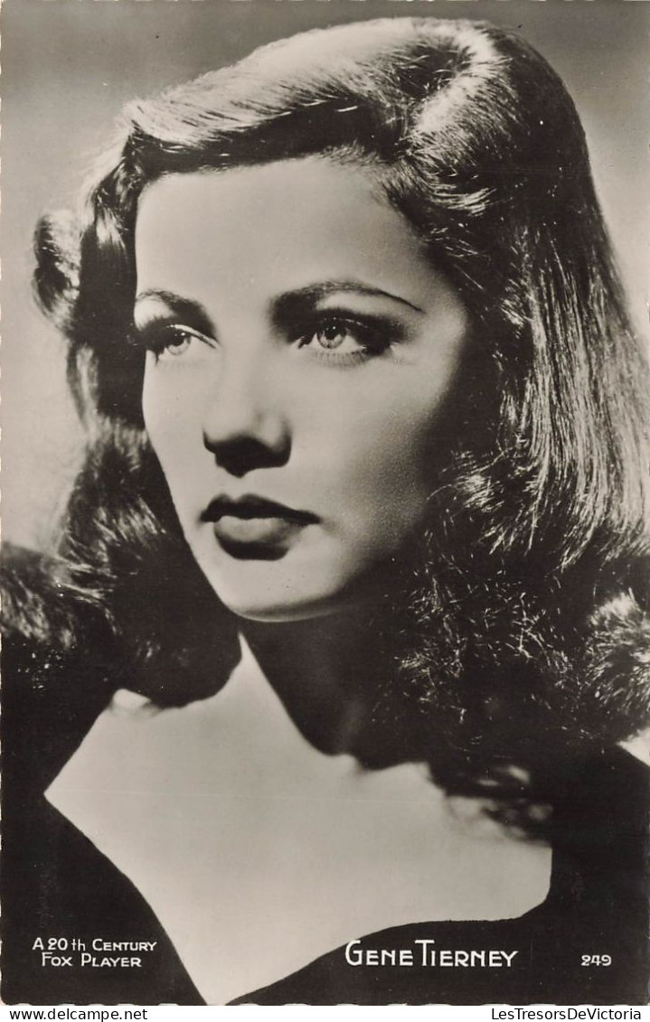 CELEBRITE -  Gene Tierney - Actrice Américaine - Carte Postale Ancienne - Famous Ladies