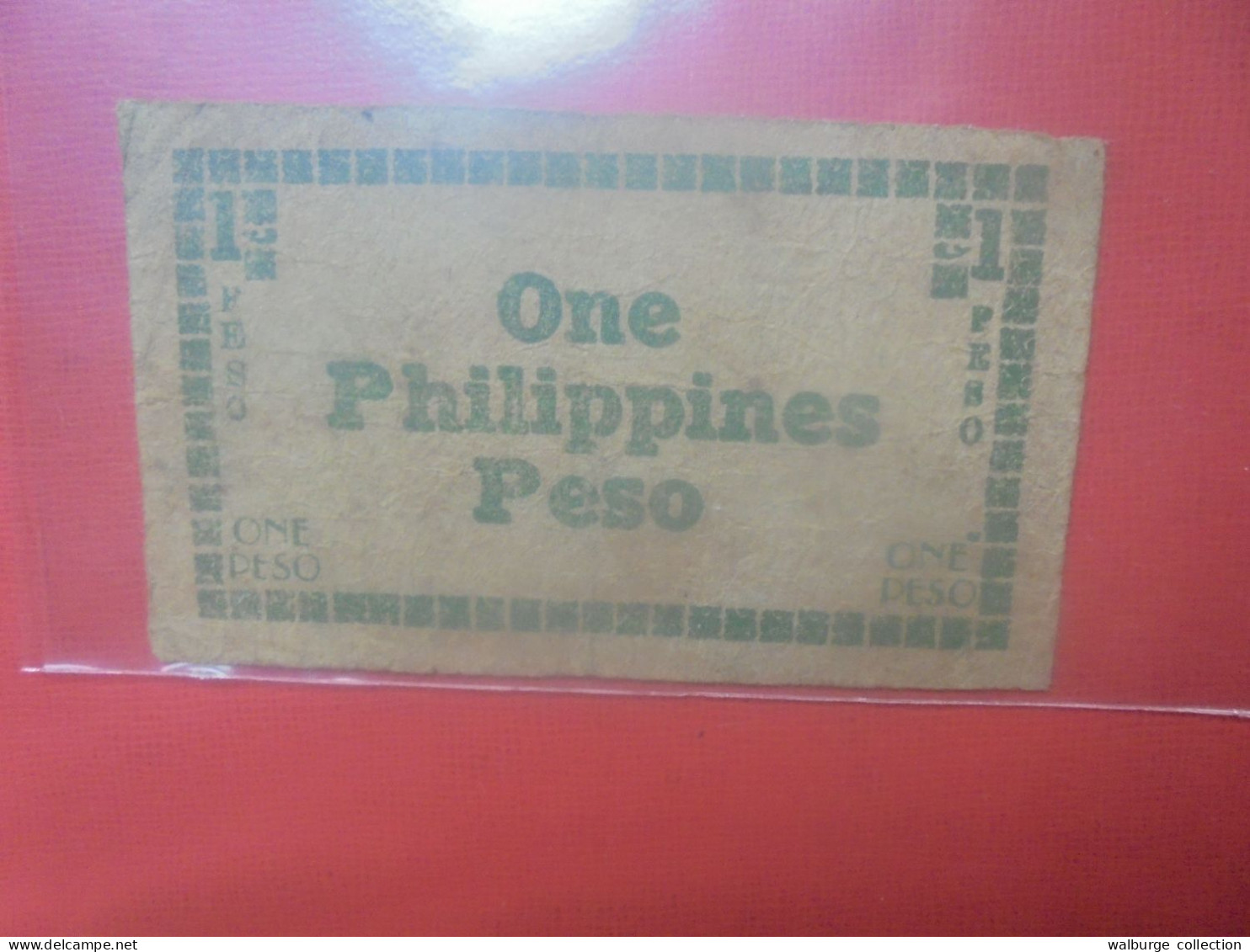 PHILIPPINES (BILLET D'URGENCE) 1 PESO Circuler (B.31) - Philippines