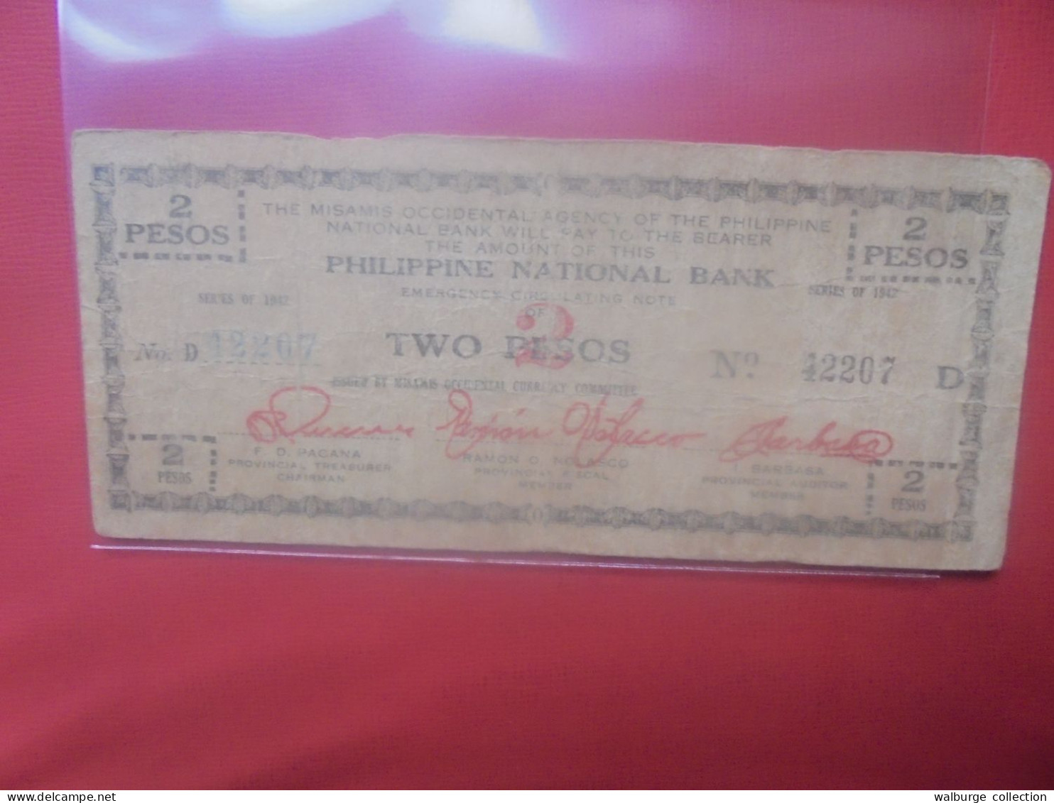PHILIPPINES (BILLET D'URGENCE) 2 PESOS Circuler (B.31) - Philippines