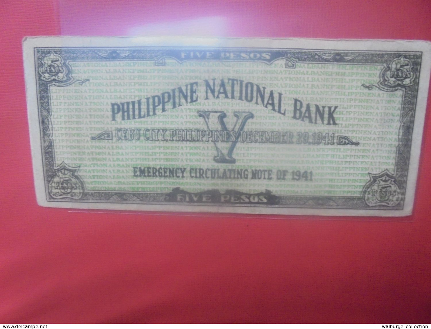PHILIPPINES (BILLET D'URGENCE) 5 PESOS Circuler (B.31) - Philippines
