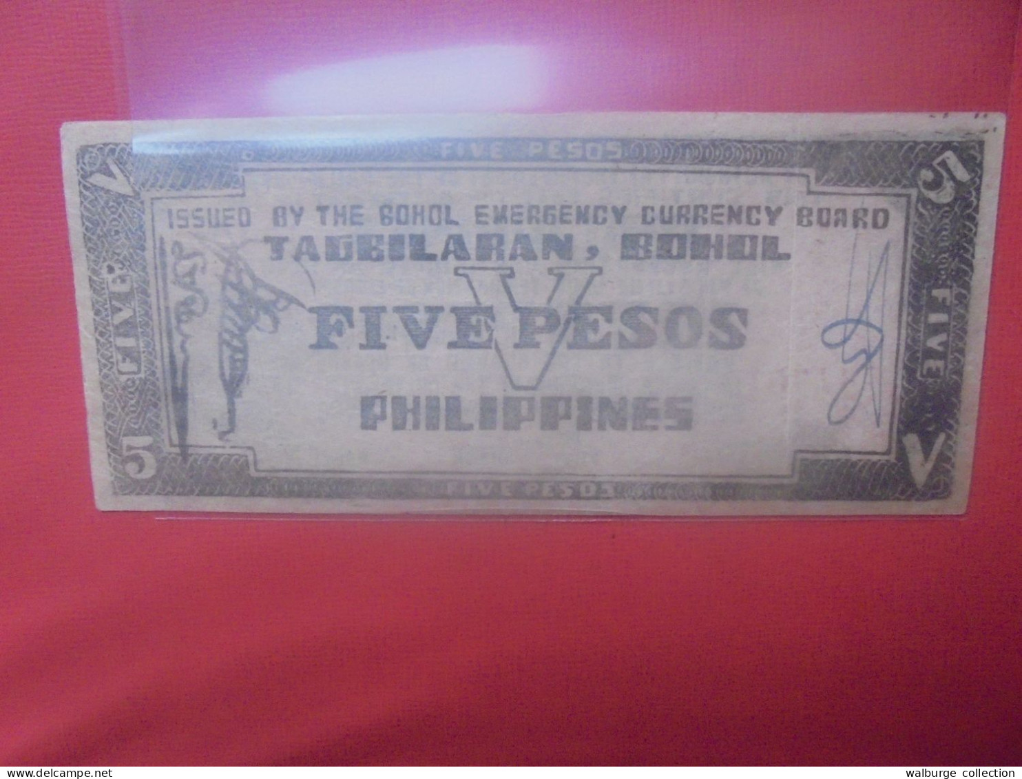 PHILIPPINES (BILLET D'URGENCE) 5 PESOS Circuler (B.31) - Philippines