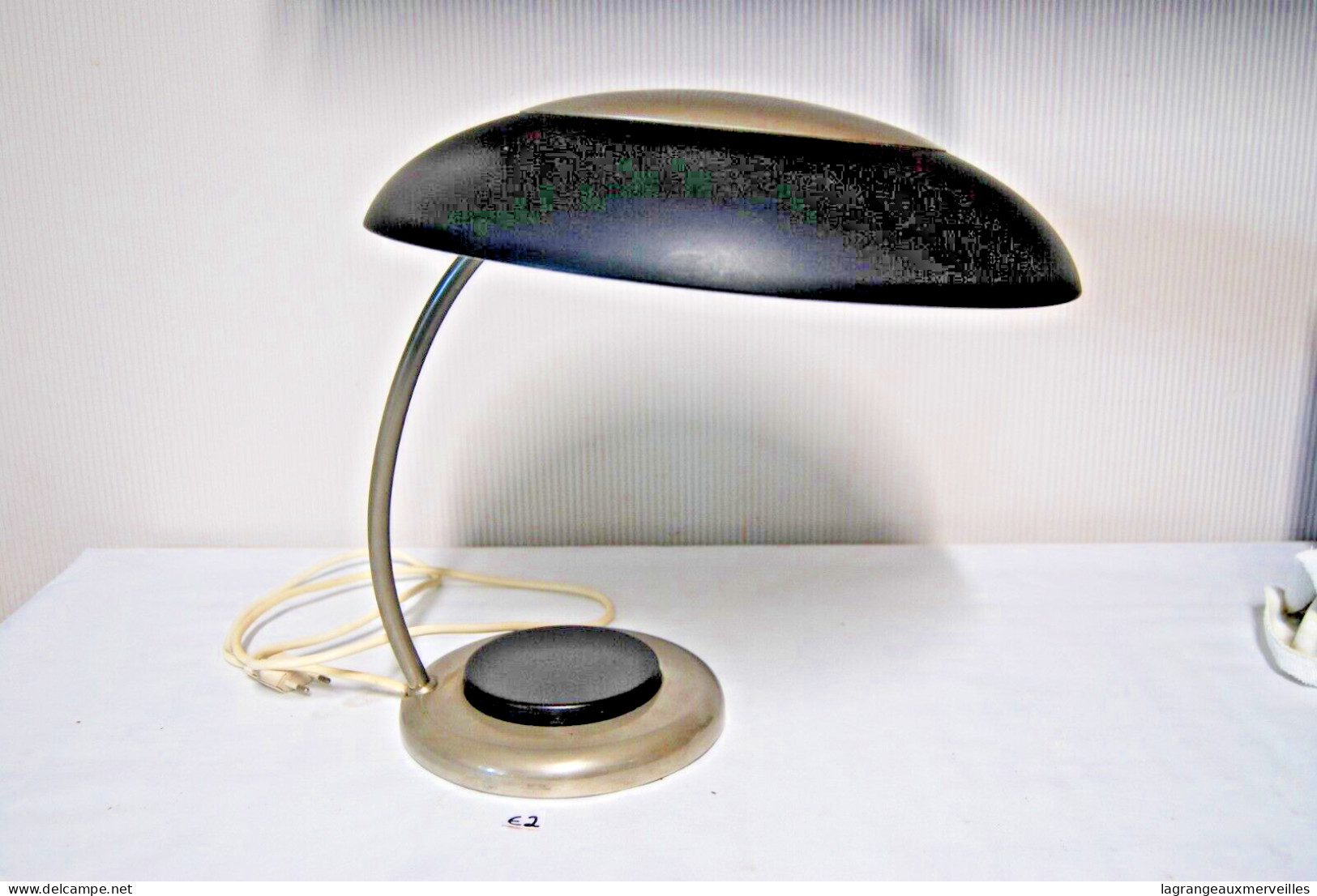 E2 Exceptionnelle Lampe De Bureau Soucoupe Bauhaus - Collector - Lighting & Lampshades