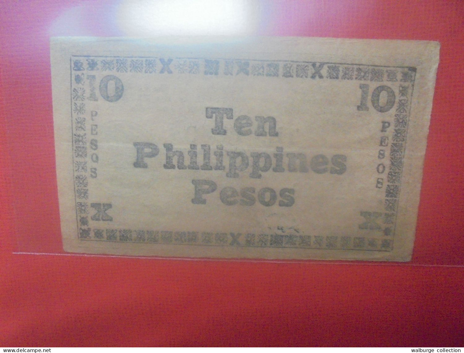 PHILIPPINES (BILLET D'URGENCE) 10 PESOS Circuler (B.31) - Philippines