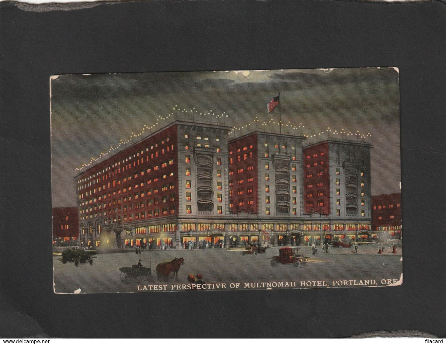125864       Stati  Uniti,   Latest  Pespective Of  Multnomah  Hotel,   Portland,  Ore.,   VG   1914 - Portland