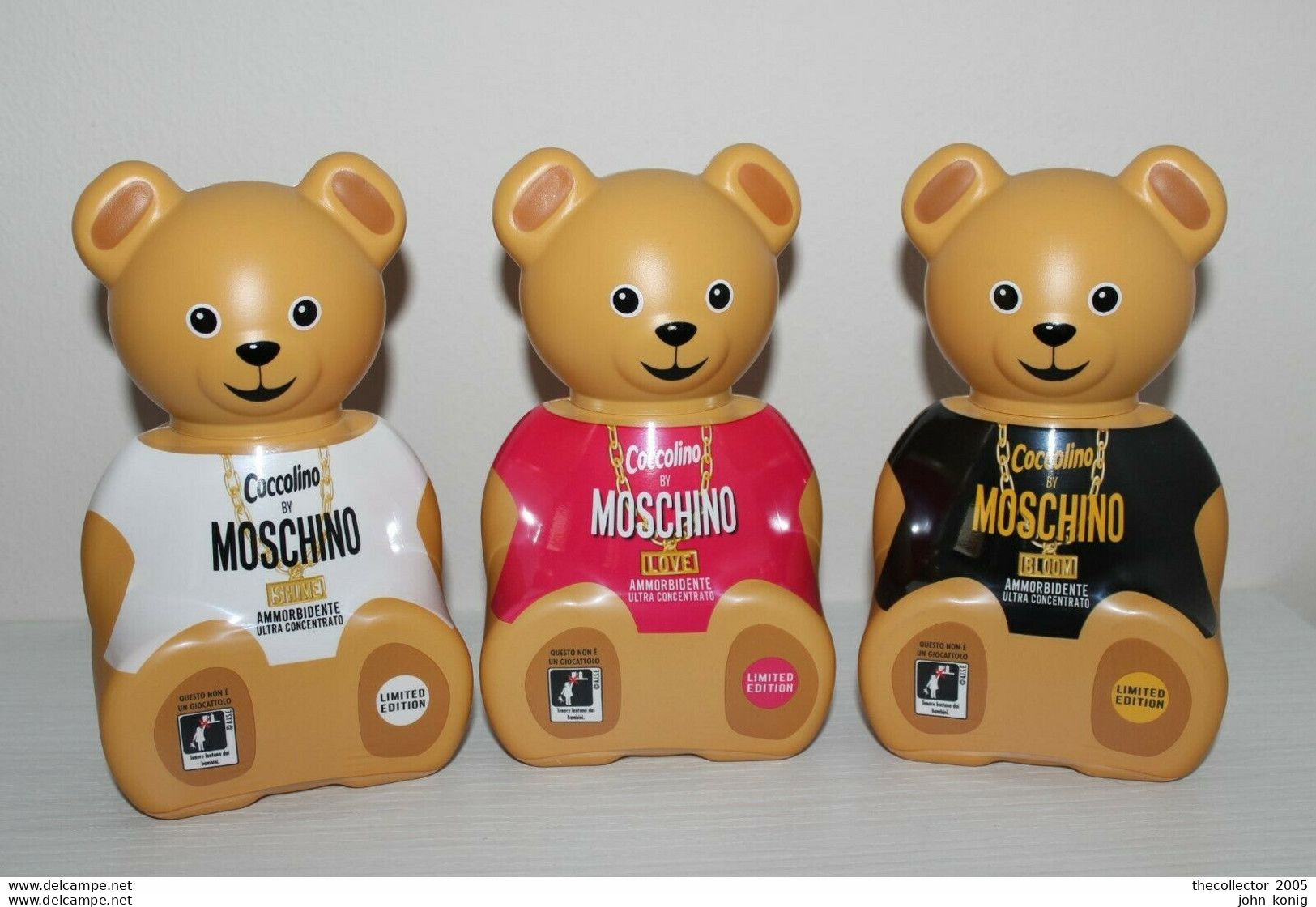 MERCHANDISING COCCOLINO (1 PLASTIC FIGURE) BY MOSCHINO LIMITED EDITION - 1 EMPTY BOTTLE-FIGURE - Other & Unclassified