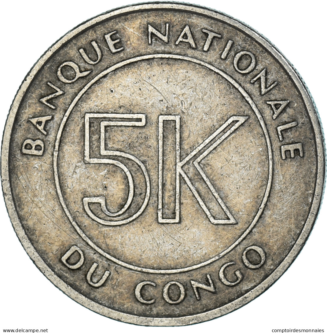 Monnaie, Congo, 5 Makuta, 1967 - Congo (Democratic Republic 1964-70)