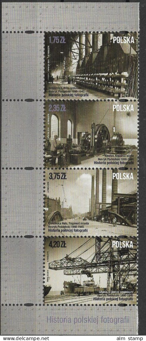 2014 Polen Mi. 4685-8 **MNH Geschichte Der Polnischen Photographie - Unused Stamps