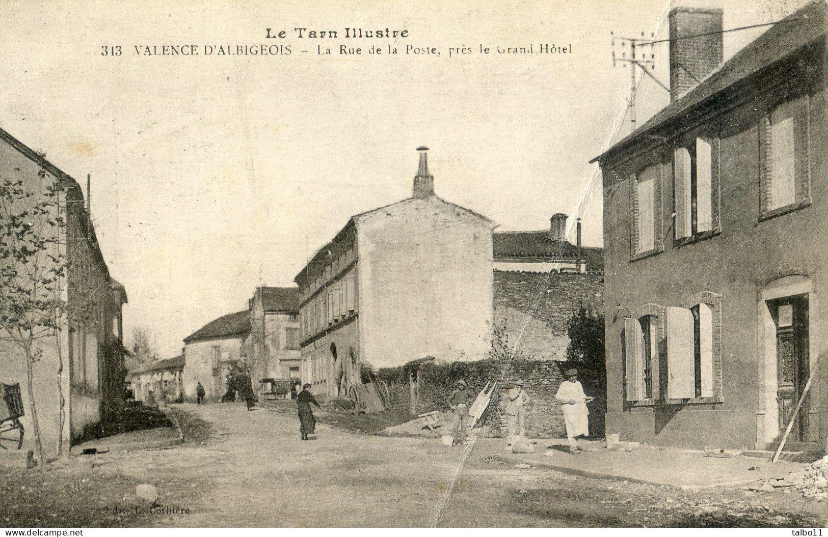 81 - Valence D'Albigeois - La Rue De La Poste, Près Le Grand Hôtel - Valence D'Albigeois