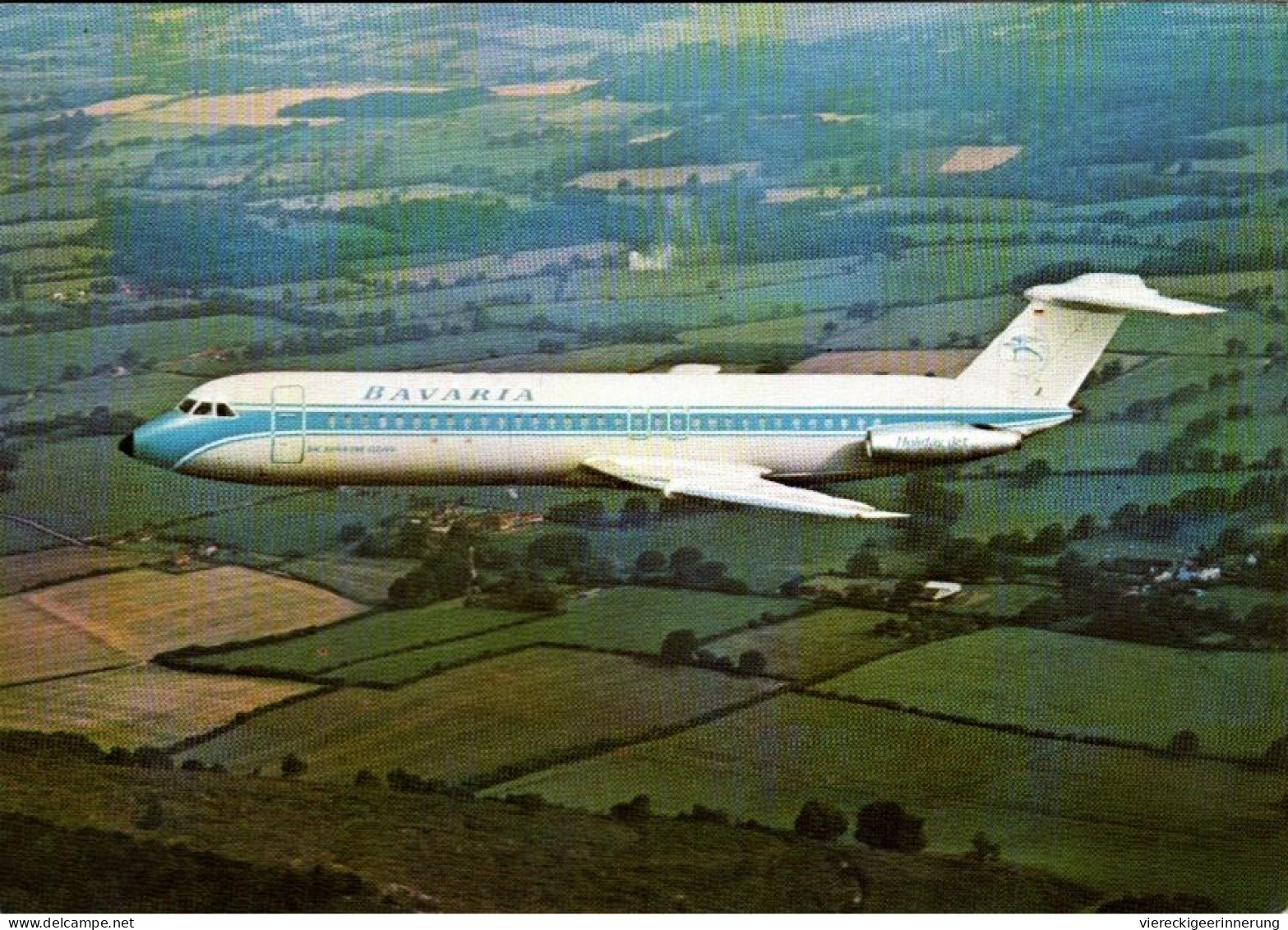 ! Ansichtskarte Bavaria Flugzeug, BAC Super One-eleven, Jetliner - 1946-....: Era Moderna