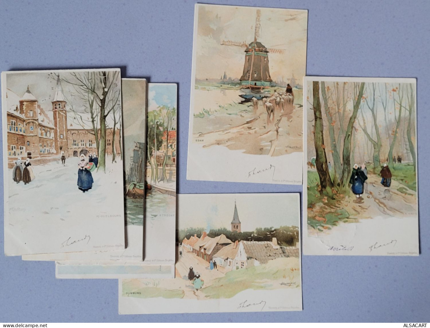 Lot De 13 Cartes Paysages De Belgique , H Lassnier , Dos 1900 Toutes écrites Même Correspondance - Other & Unclassified