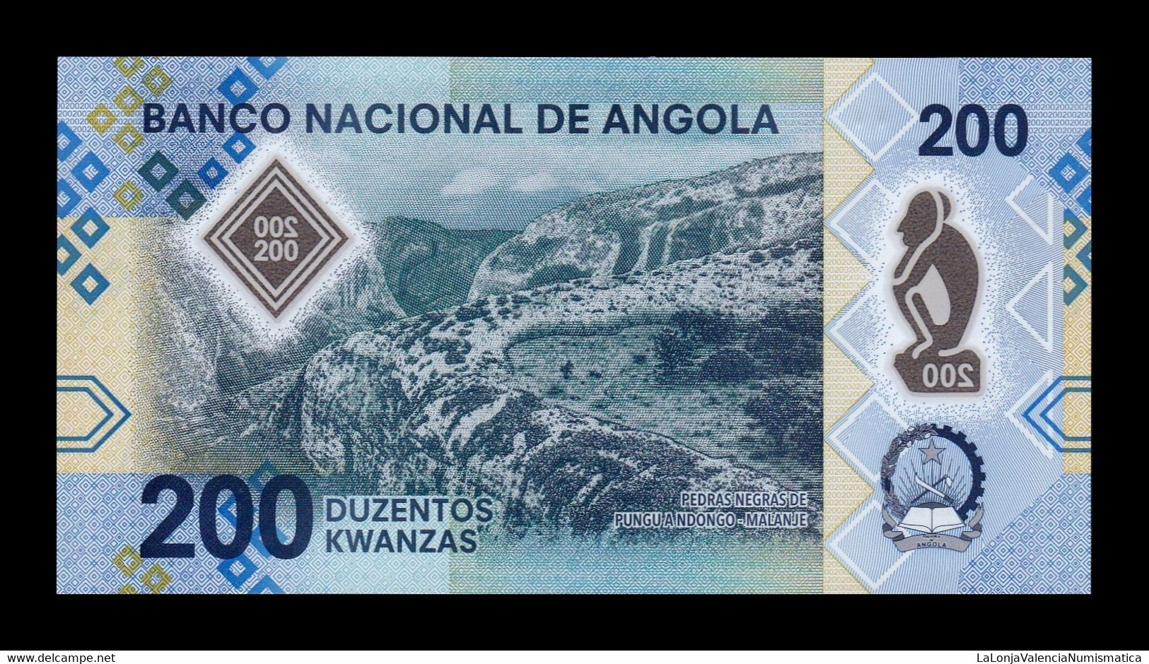 Angola Lot Bundle 10 Banknotes 200 Kwanzas 2020 Pick 160 Polymer Sc Unc - Angola