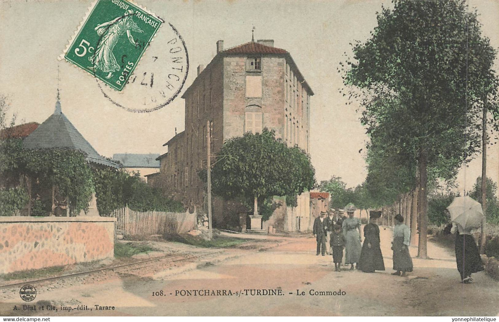 69 - RHÔNE - PONTCHARRA-SUR-TURDINE - Le Commodo - Colorisée - 10922 - Pontcharra-sur-Turdine