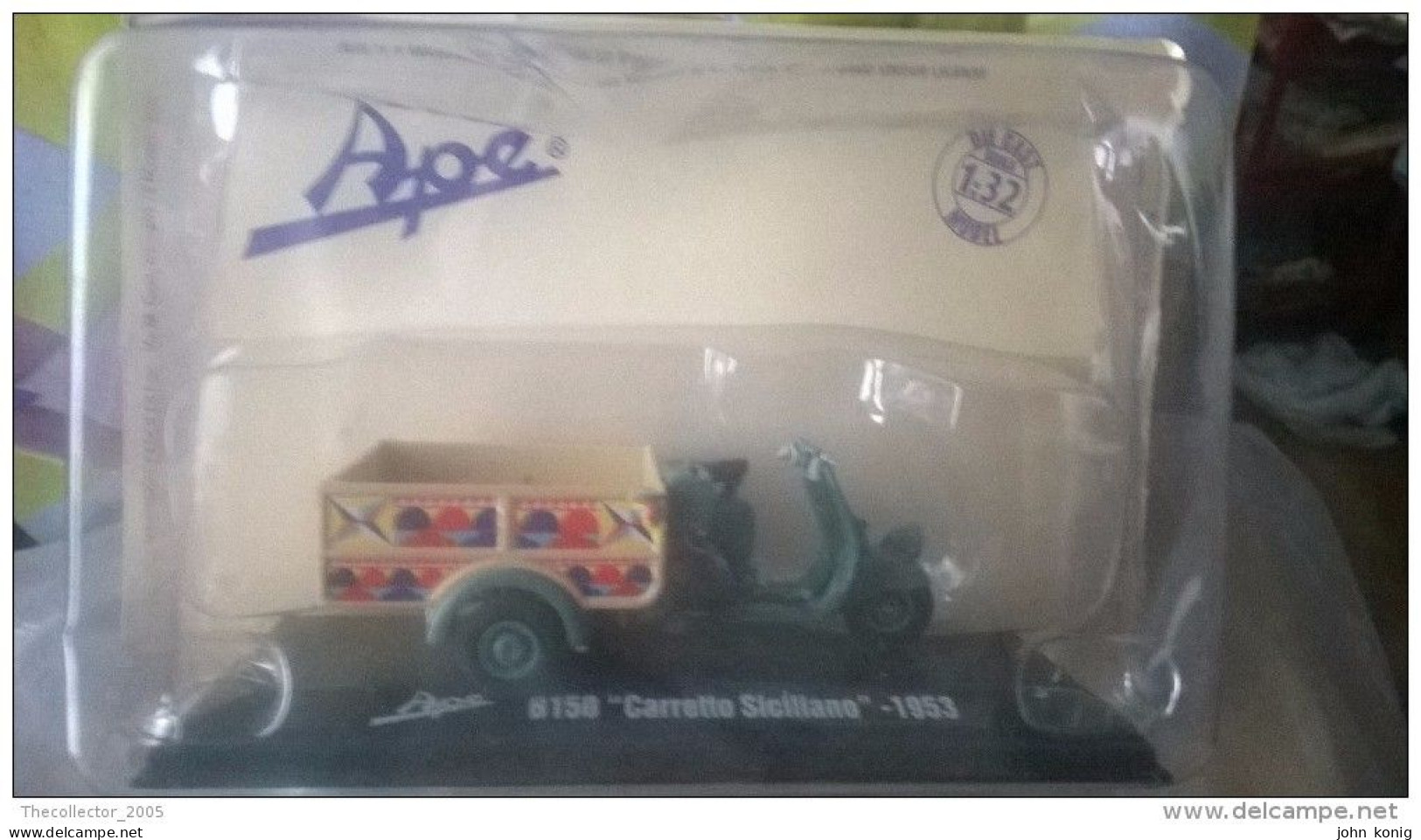 DIE CAST MODEL - APE PIAGGIO CARRETTO SICILIANO - 1953 (SCALA 1:32) - MINT IN BOX - Motorräder