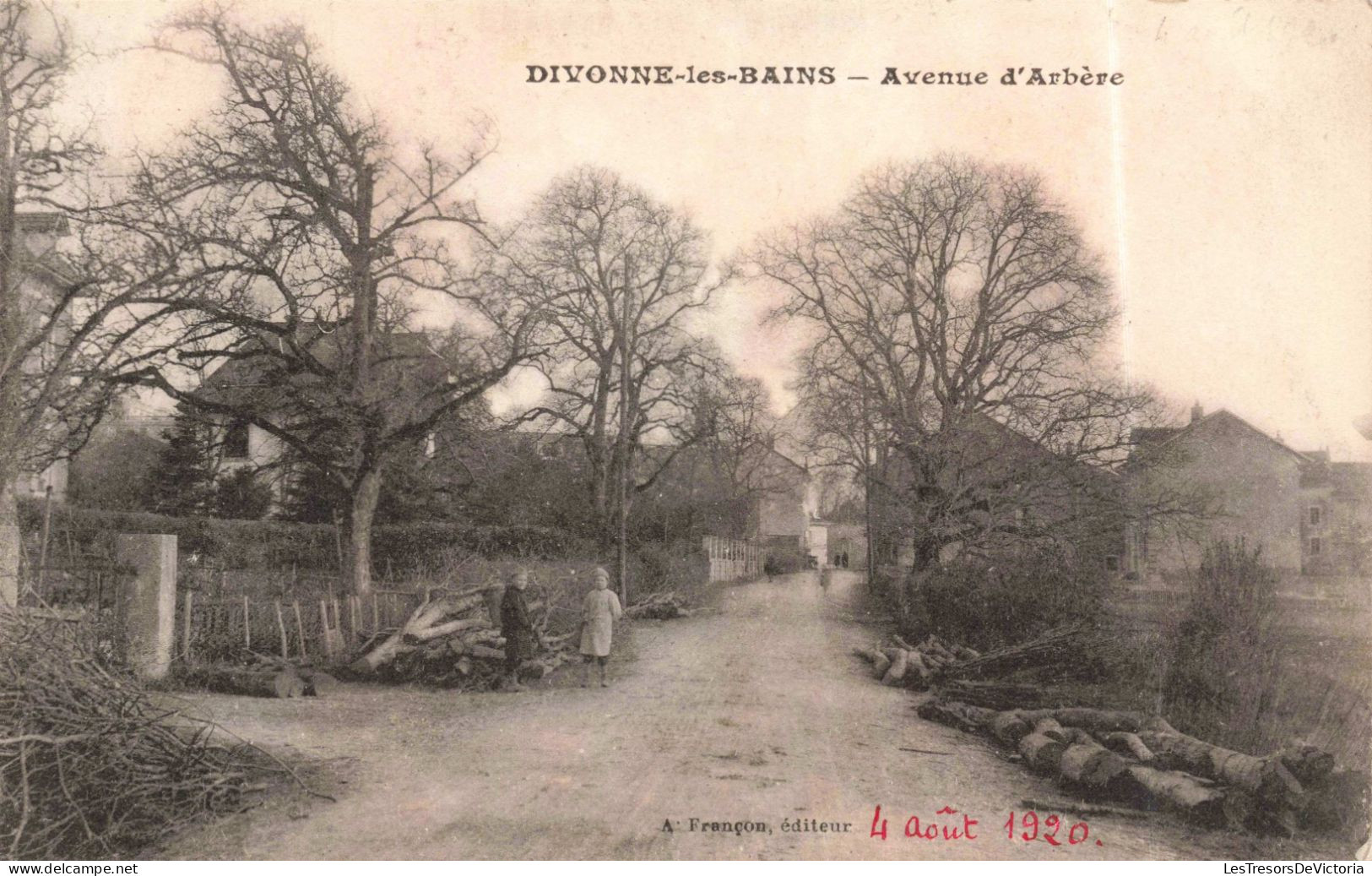 FRANCE - Gex - Divonne Les Bains - Avenue D'Arbère - Carte Postale Ancienne - Gex