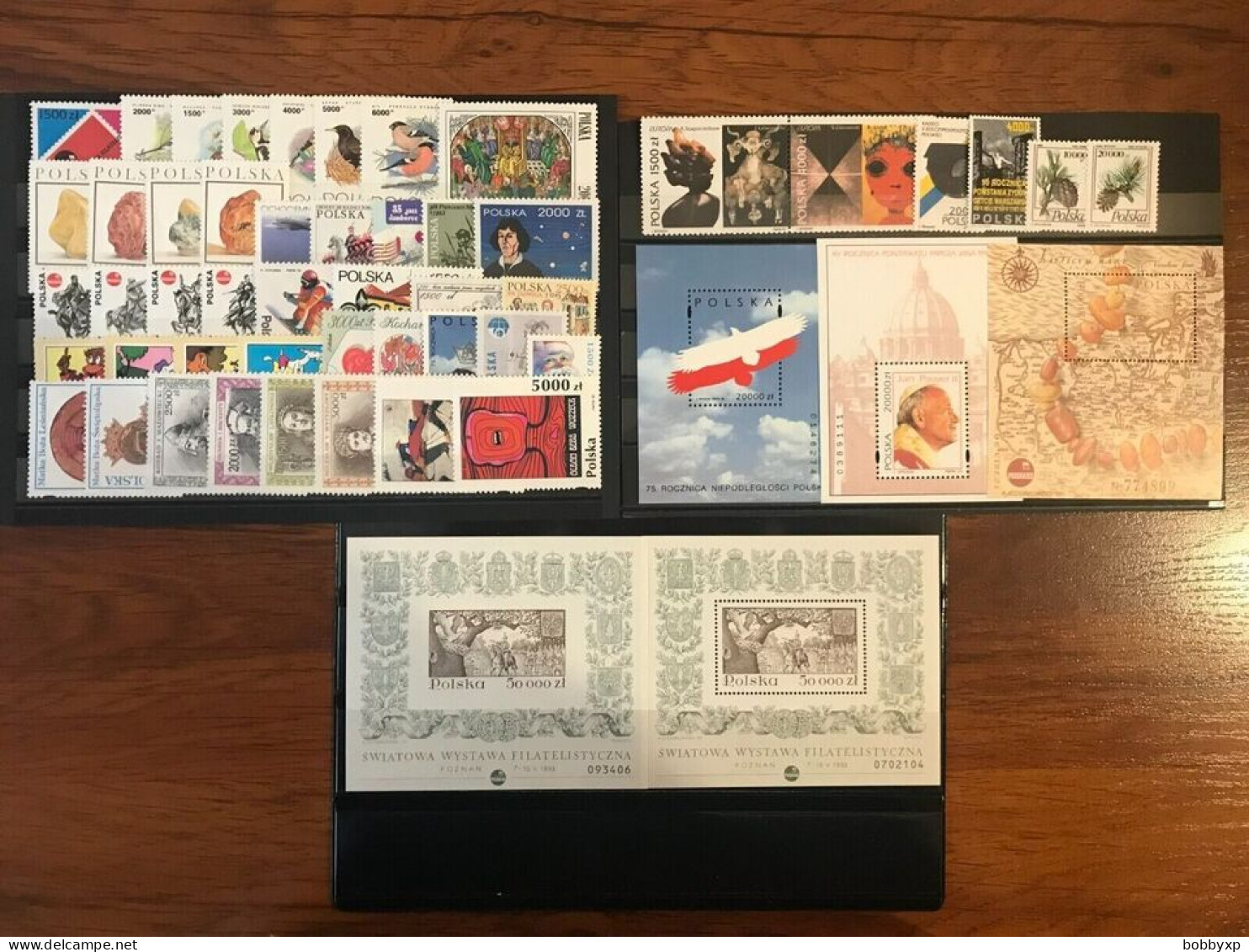 Poland 1990-99. 10 Complete Year Sets. Stamps And Souvenir Sheets. MNH - Años Completos