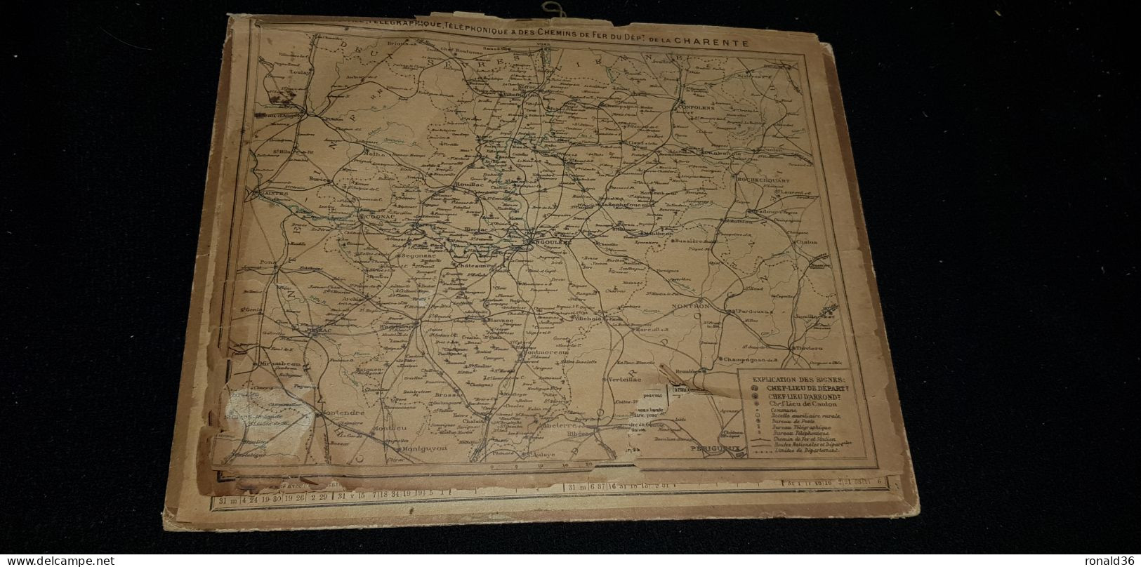 Grand CALENDRIER PTT ALMANACH 1928 Des Postes Et Télégraphes 16 Charente Ligne  Chemin De Fer Illustration Bord De Mer - Grand Format : 1921-40