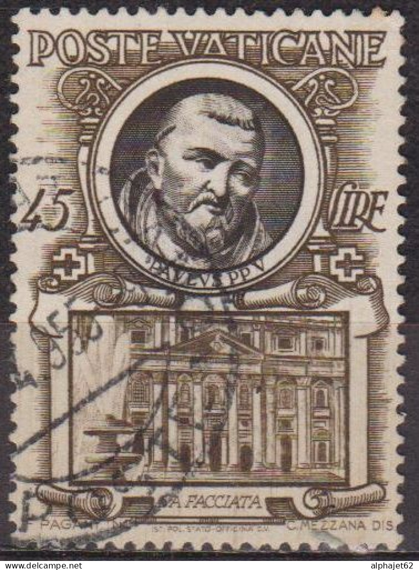 Papes - VATICAN - Paul V - N° 183 - 1953 - Usati