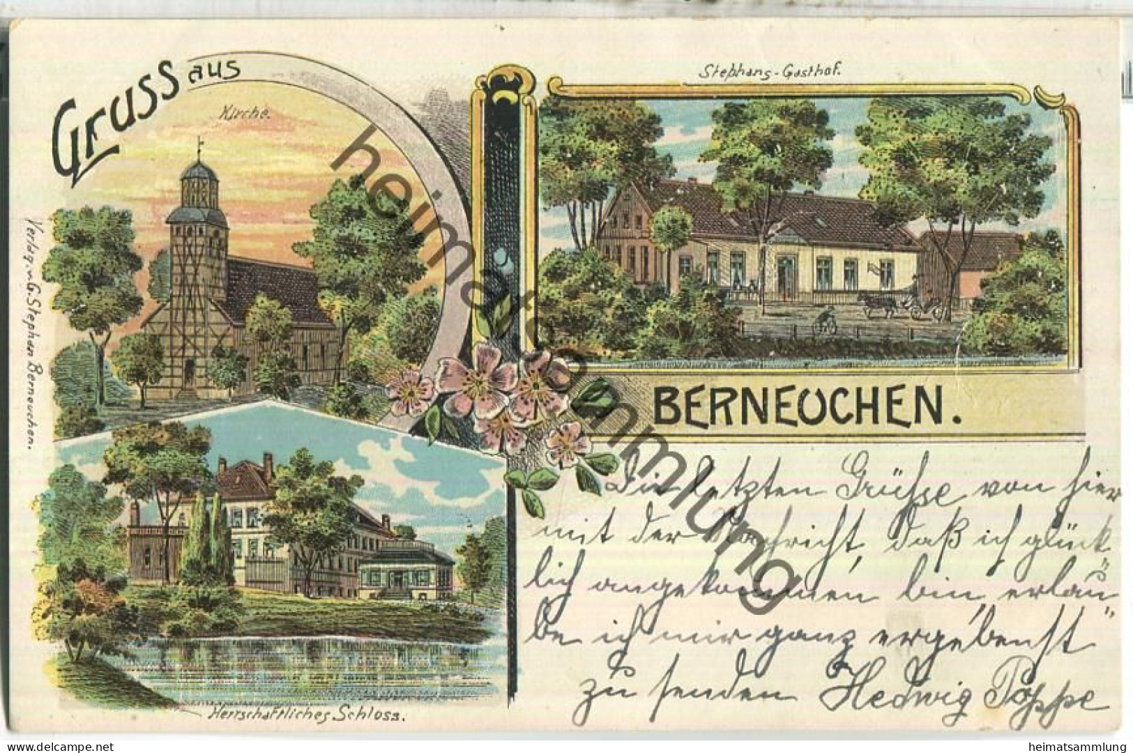 Barnowko - Berneuchen - Stephans Gasthof - Kirche - Herrschaftliches Schloss - Verlag G. Stephan Berneuchen - Unclassified
