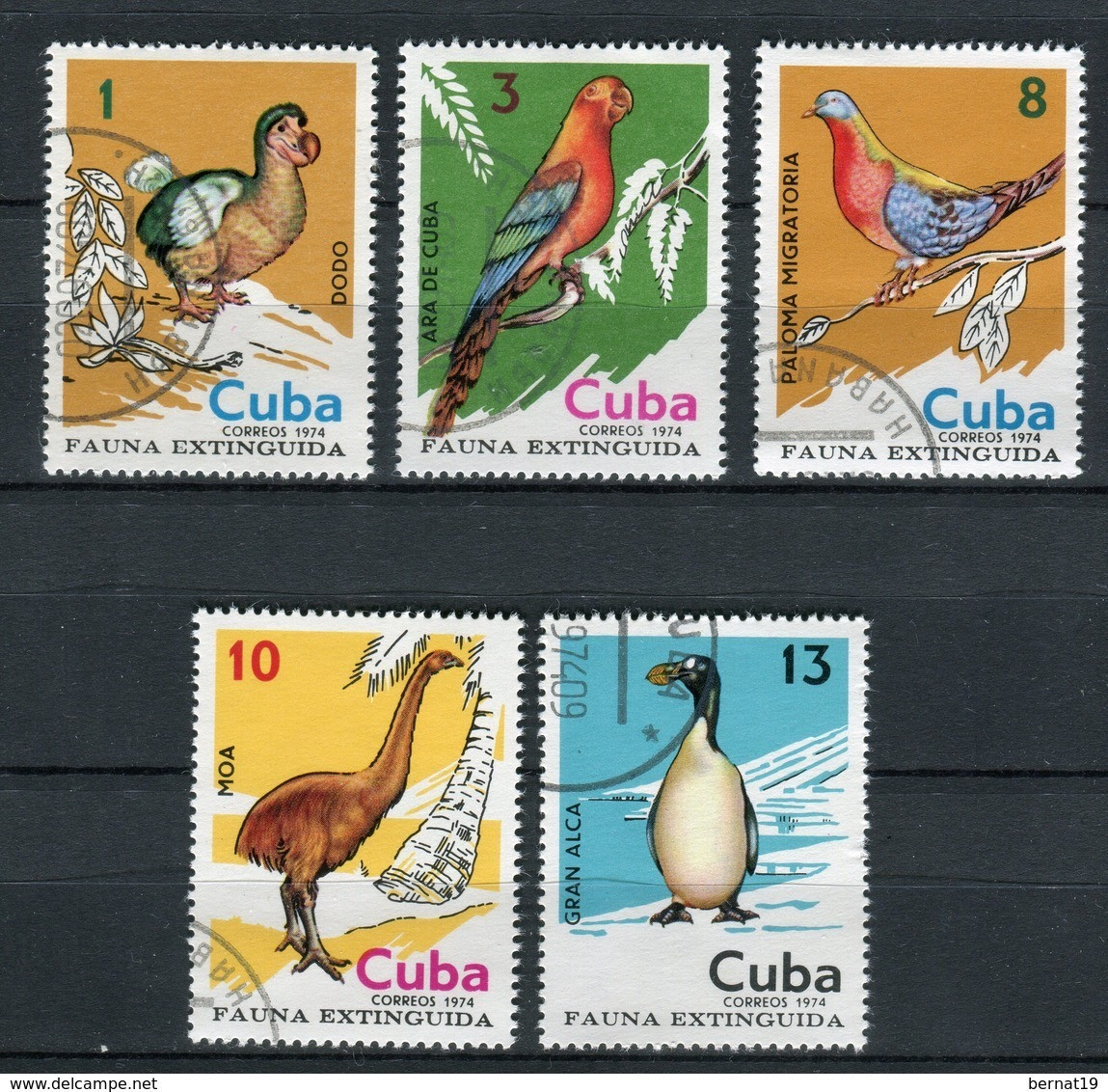 Cuba 1974. Yvert 1788-92 Usado. - Oblitérés
