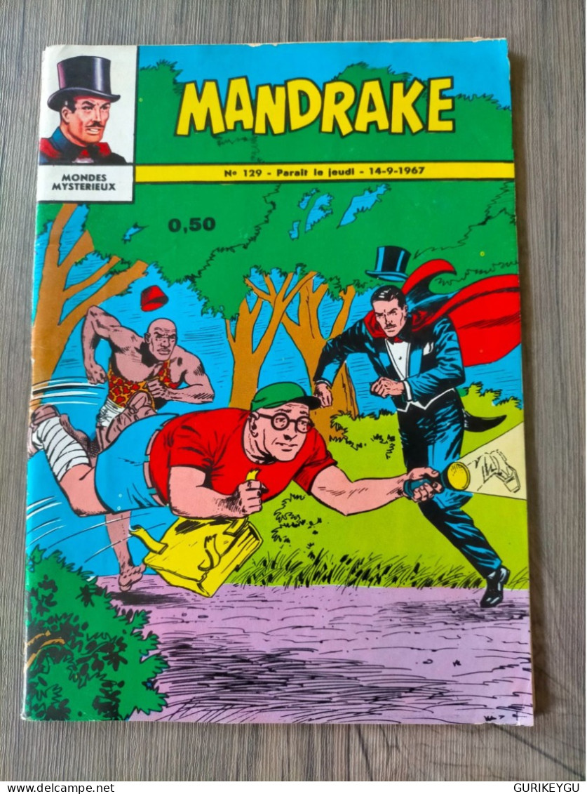 Bd Mandrake N° 129 Mondes Mystérieux - Editions Des Remparts Du 14/09/1967 BIEN - Mandrake