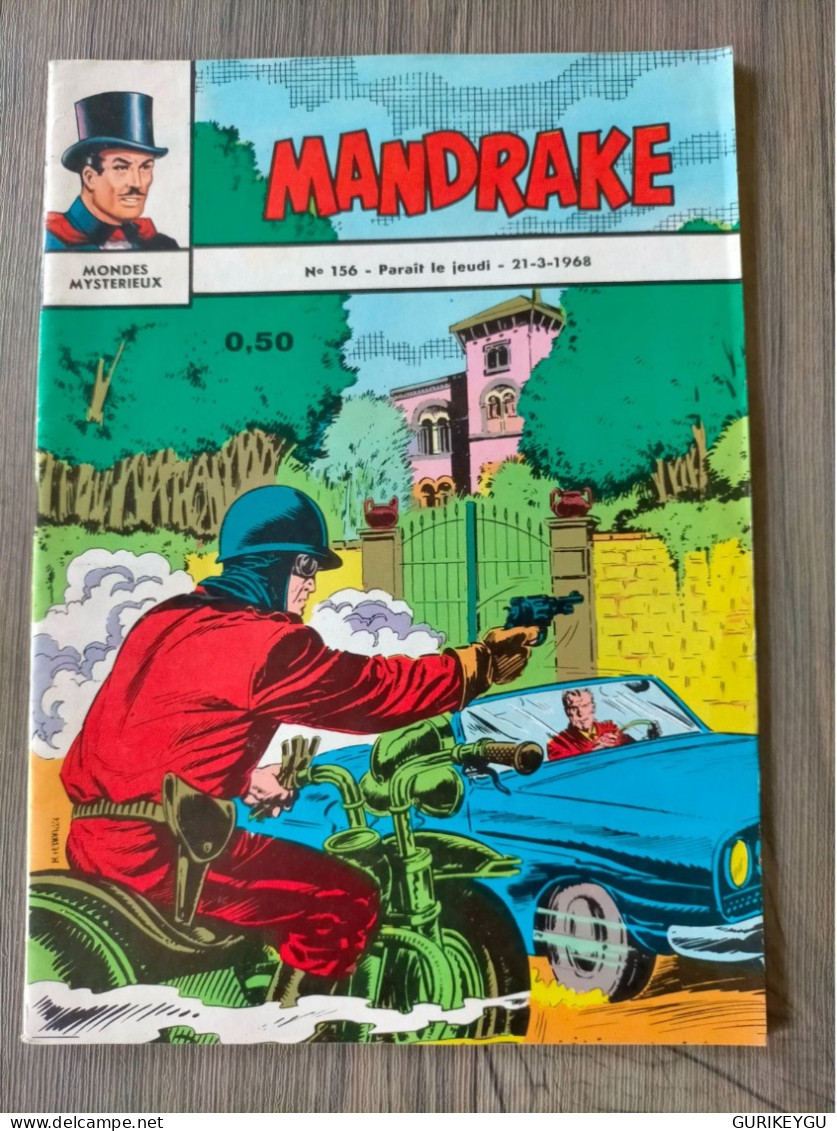 Bd Mandrake N° 156 Mondes Mystérieux - Editions Des Remparts Du 21/03/1968 TBE - Mandrake