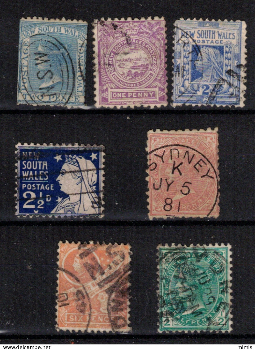 New South Wales          Divers Timbres Oblitérés - Usati