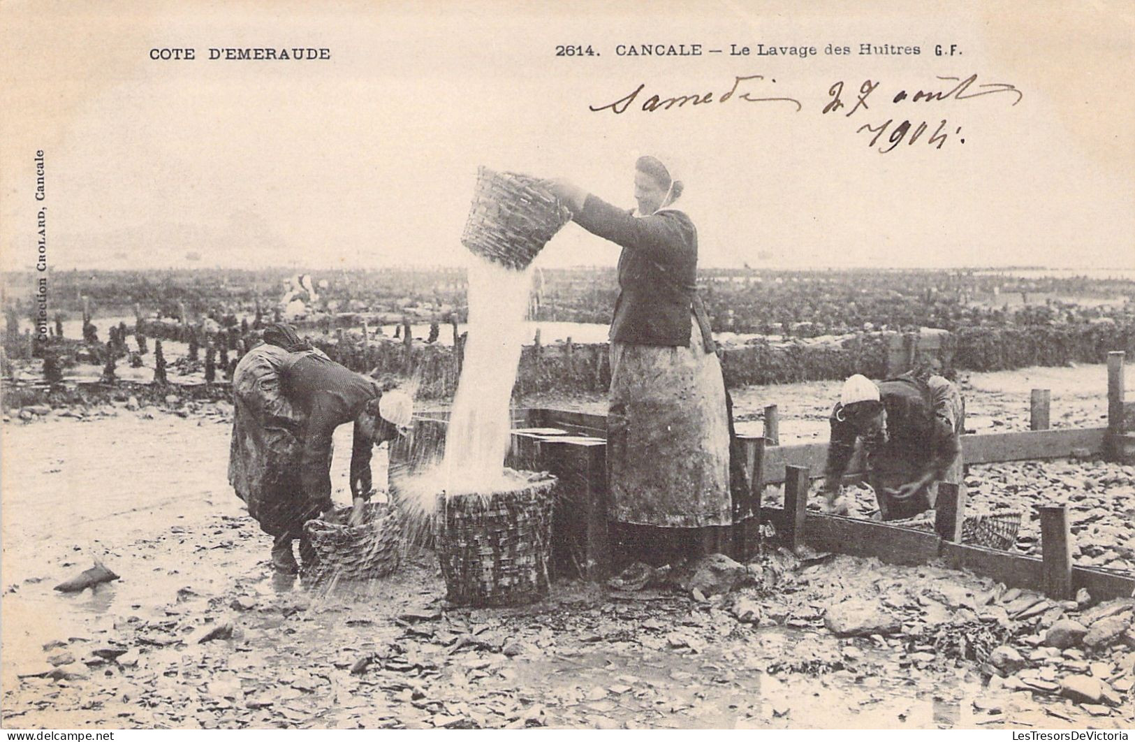 FRANCE - Cancale - Le Lavage Des Huitres - Cote D'emeraude - Carte Postale Ancienne - Autres & Non Classés