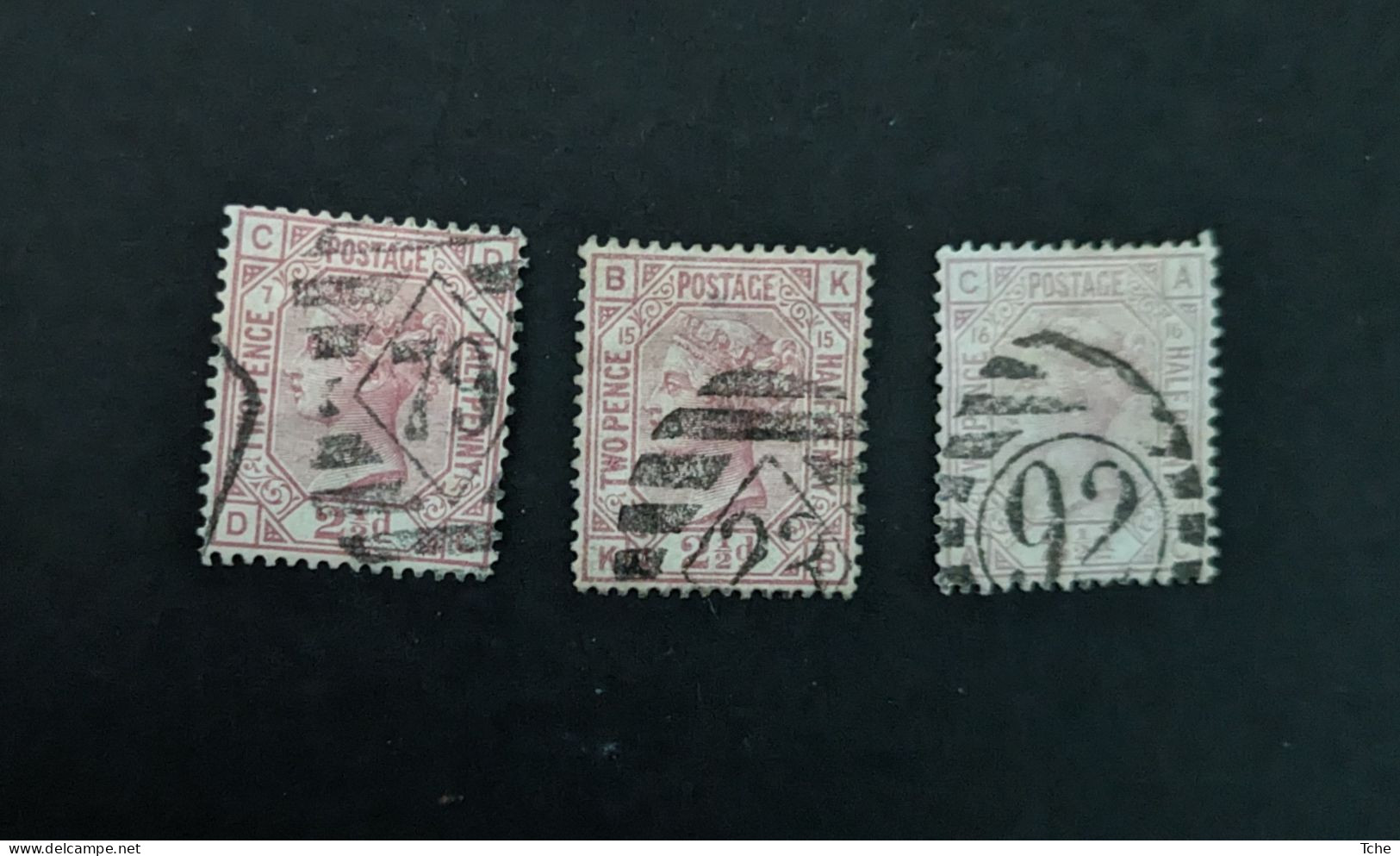 Grande Bretagne Oblitérés N YT 56 Pl 7 15 16 - Used Stamps