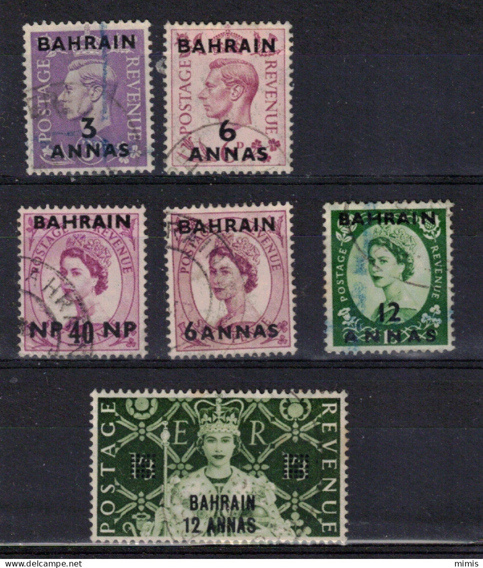 BAHRAIN          Divers Timbres Oblitérés - Bahreïn (...-1965)