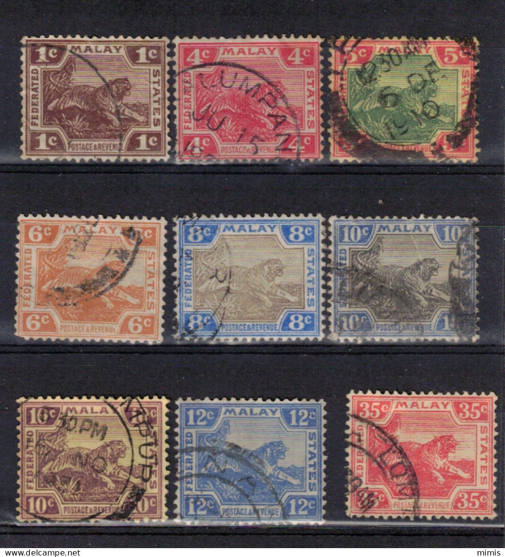 FEDERATED MALAY STATES        Divers Timbres Oblitérés - Federated Malay States