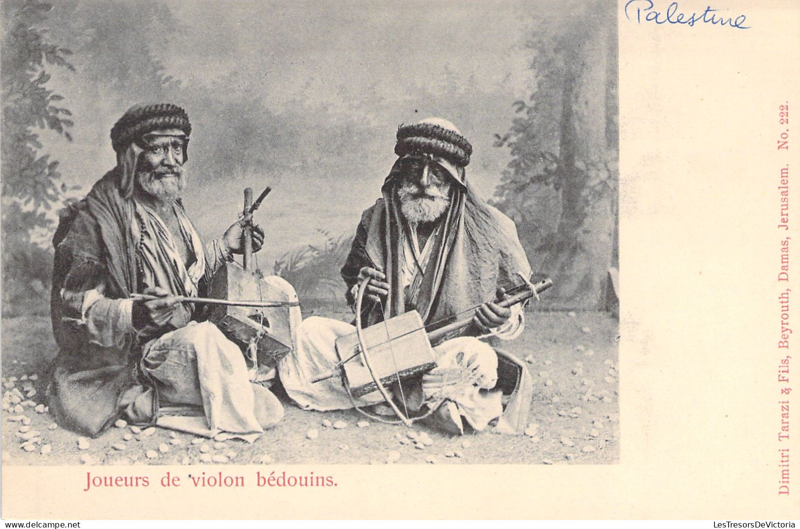 TURQUIE - Joueurs De Violon Bedouins - Dimitri Tarazi Beyrouth Damas Jerusalem N°222 - Carte Postale Ancienne - Turquie
