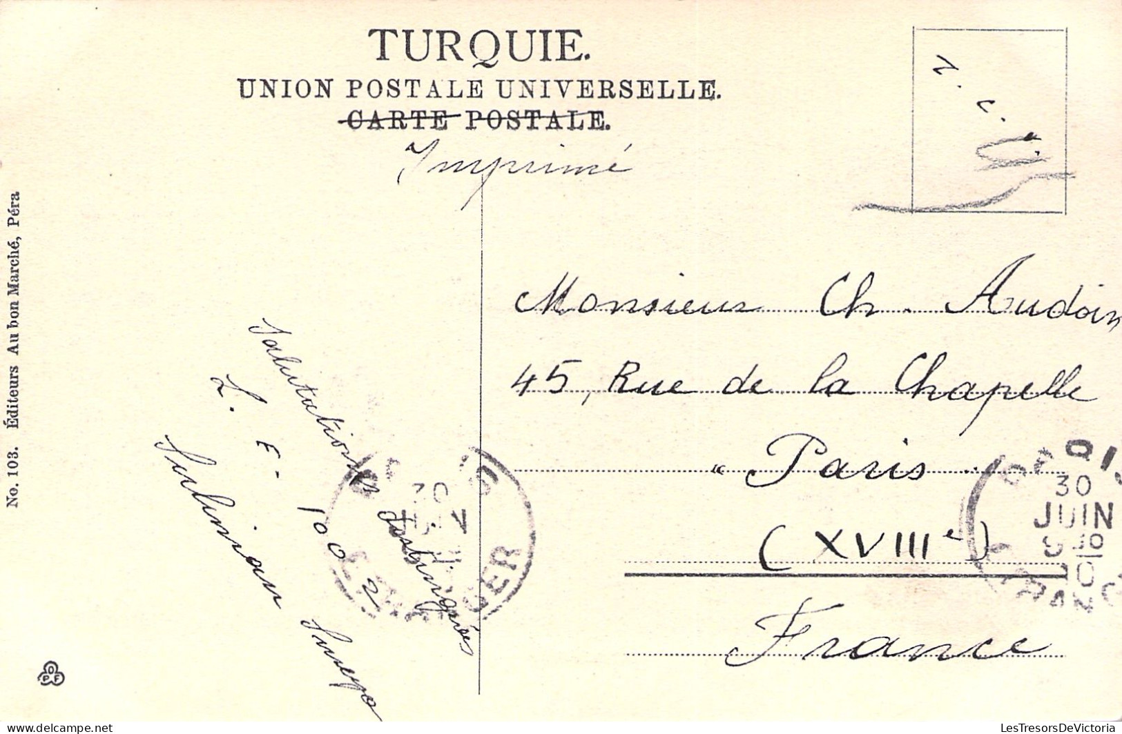 TURQUIE - Constantinople - Eaux Douces D'europe - Carte Postale Ancienne - Turquie