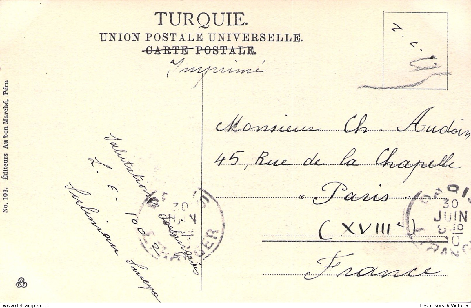 TURQUIE - Constantinople - Eaux Douces D'europe - Carte Postale Ancienne - Turquia