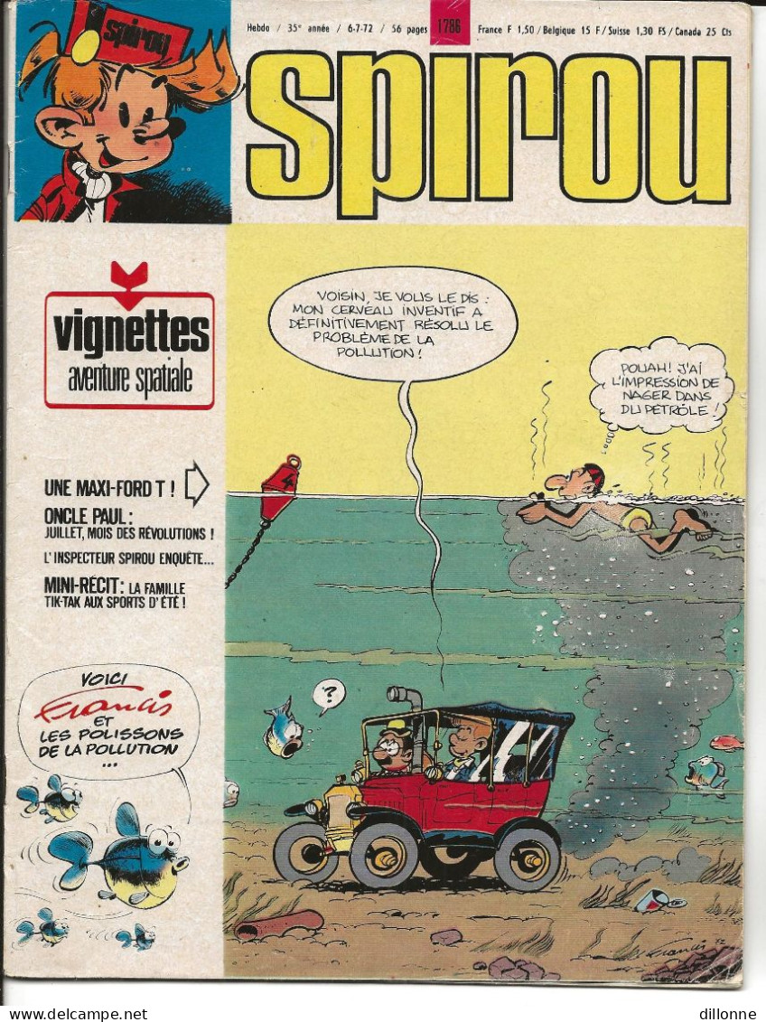 15 Revues B.D. SPIROU  1972/73 N°1786.87.1789.1804.1809.1816.17.1819.20.1848.1860.1885.86.1774.1879 - Lots De Plusieurs BD