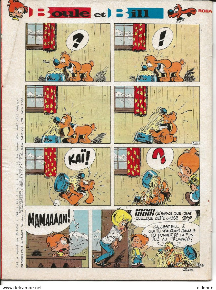 15 Revues B.D. SPIROU  1972/73 N°1786.87.1789.1804.1809.1816.17.1819.20.1848.1860.1885.86.1774.1879 - Lots De Plusieurs BD