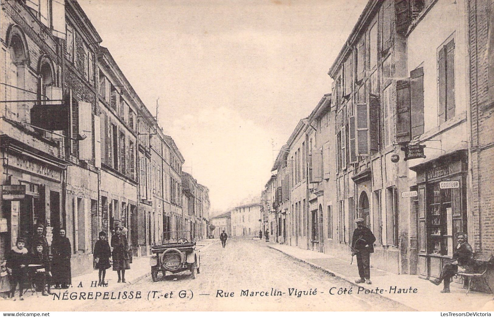 FRANCE - Negrepelisse - Rue Marcellin Viguié - Coté Porte Haute - Carte Postale Ancienne - Negrepelisse