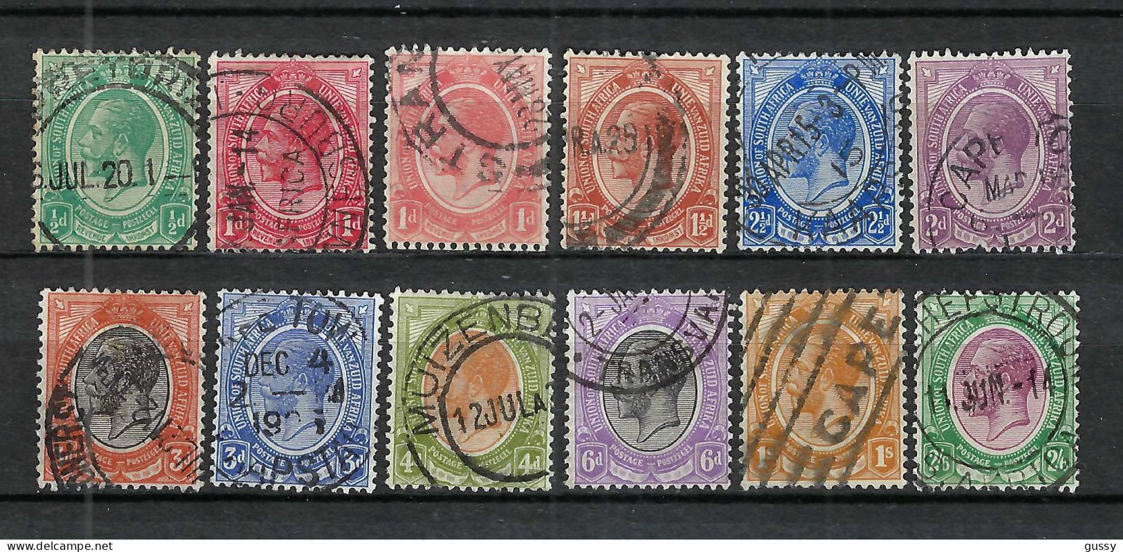 UNION SUD-AFRICAINE Ca. 1913-20: Lot D'obl. - Used Stamps