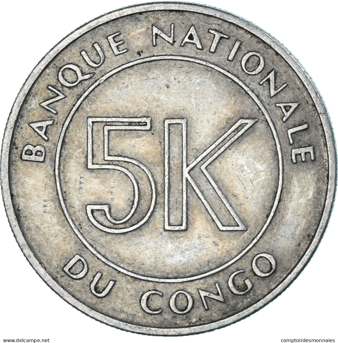 Monnaie, Congo, 5 Makuta, 1967 - Congo (Democratic Republic 1964-70)