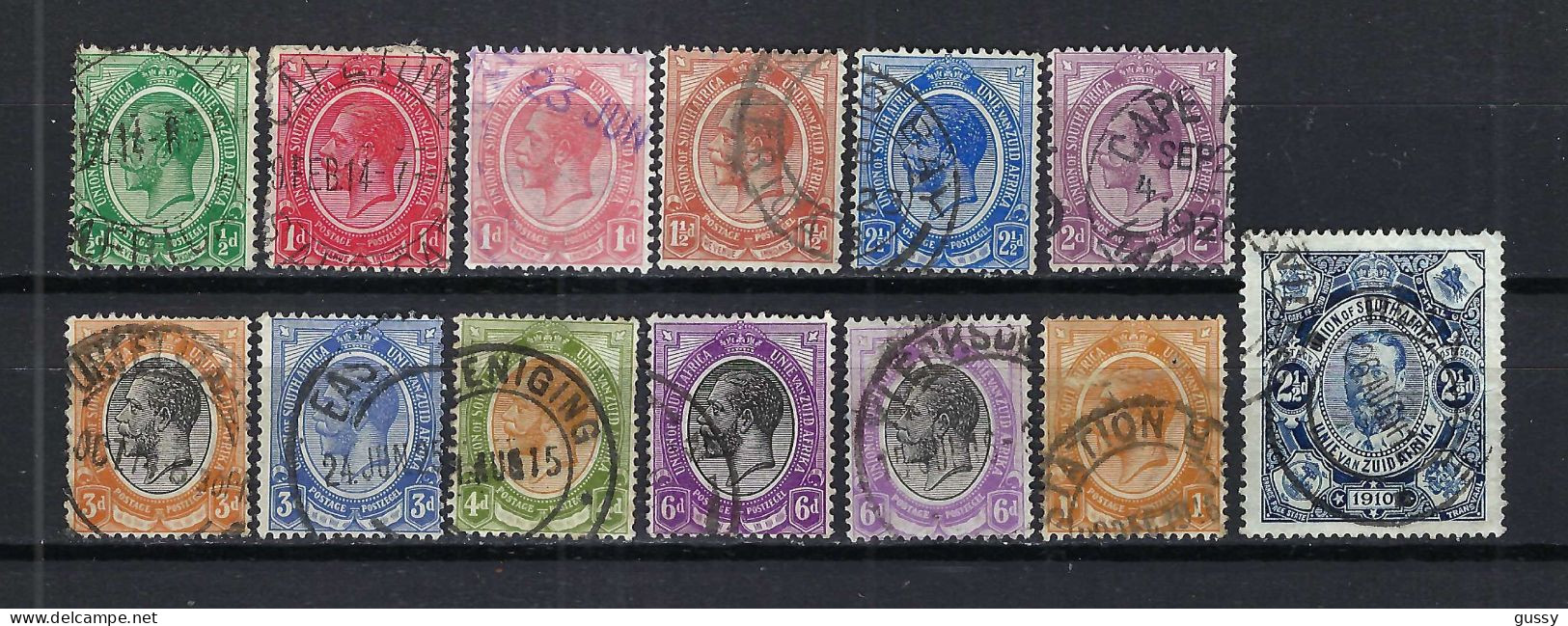 UNION SUD-AFRICAINE Ca. 1910-20: Lot D'obl. - Used Stamps