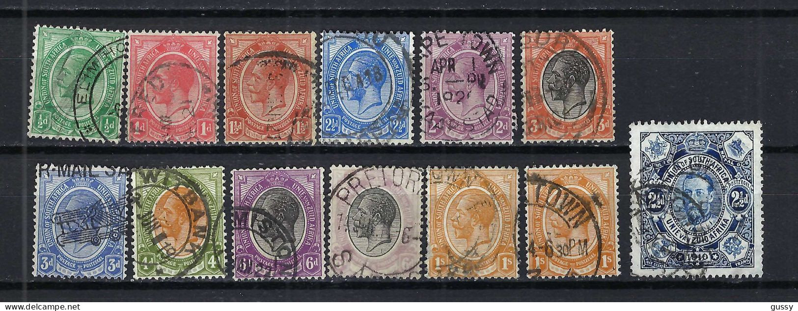 UNION SUD-AFRICAINE Ca. 1910-20: Lot D'obl. - Used Stamps