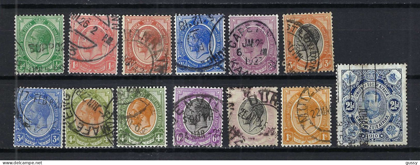 UNION SUD-AFRICAINE Ca. 1910-20: Lot D'obl. - Used Stamps