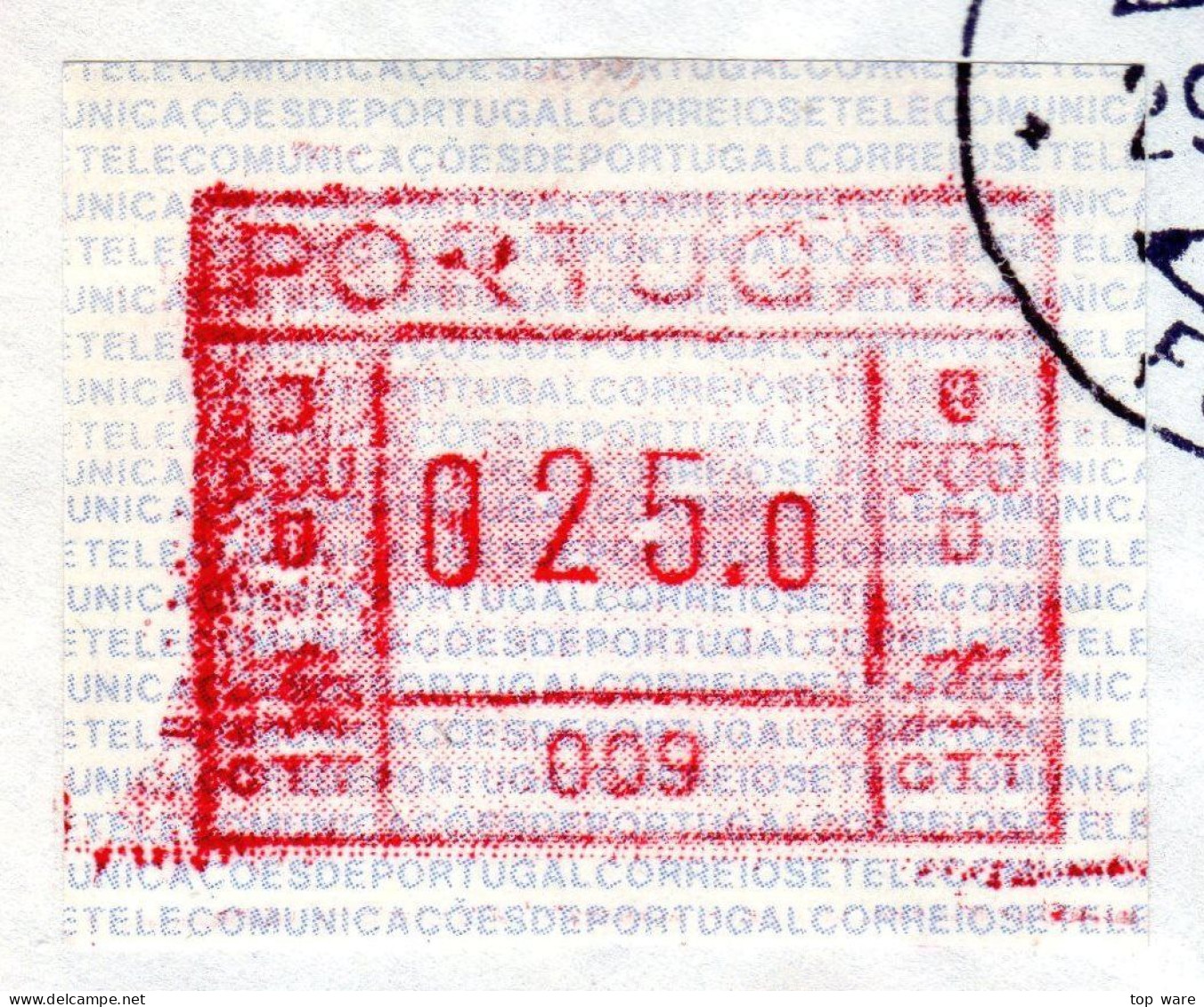 Belgien Belgique Belgie ATM 7.2 C Flanders Tech. FDC 25F Poste Restante 11.5.87 To Portugal 25$0 Funchal 29.5.87 / Frama - Lettres & Documents